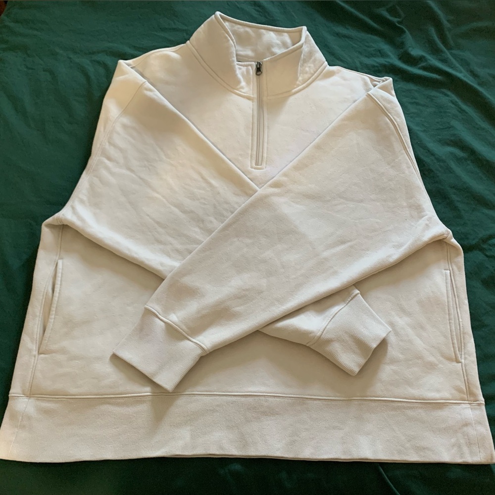 Tuff Athletics Off-White Quarter-Zip